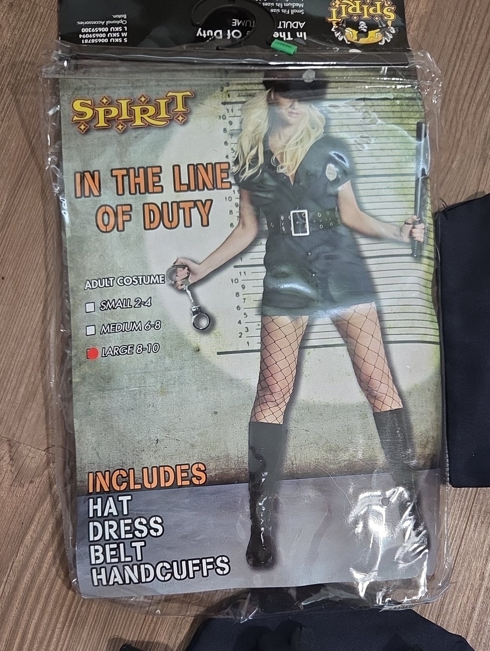 Spirit "In The Line Of Duty" Women's Police Costume - Black